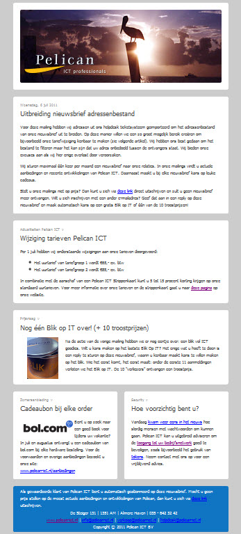 Niewsbrief 1